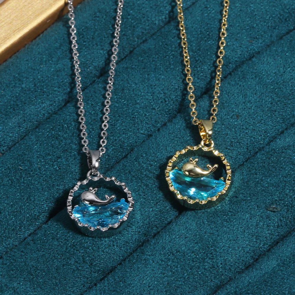 Marina Ocean Crystal Necklace