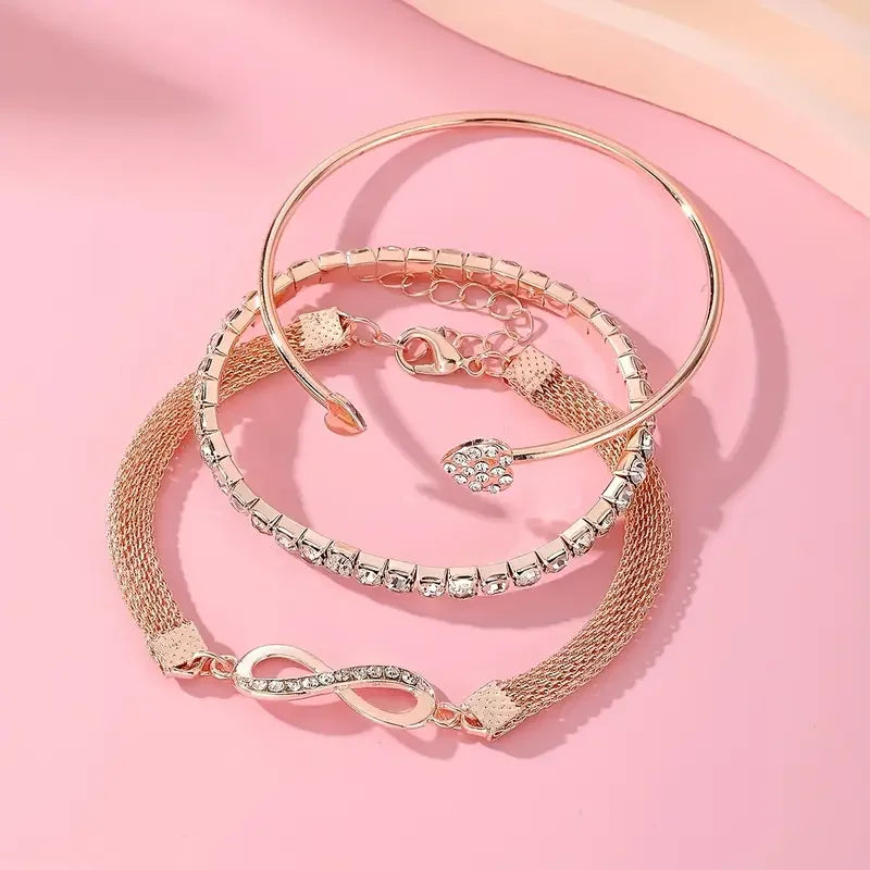 Léonie Crystal Bracelet Set