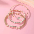 Léonie Crystal Bracelet Set