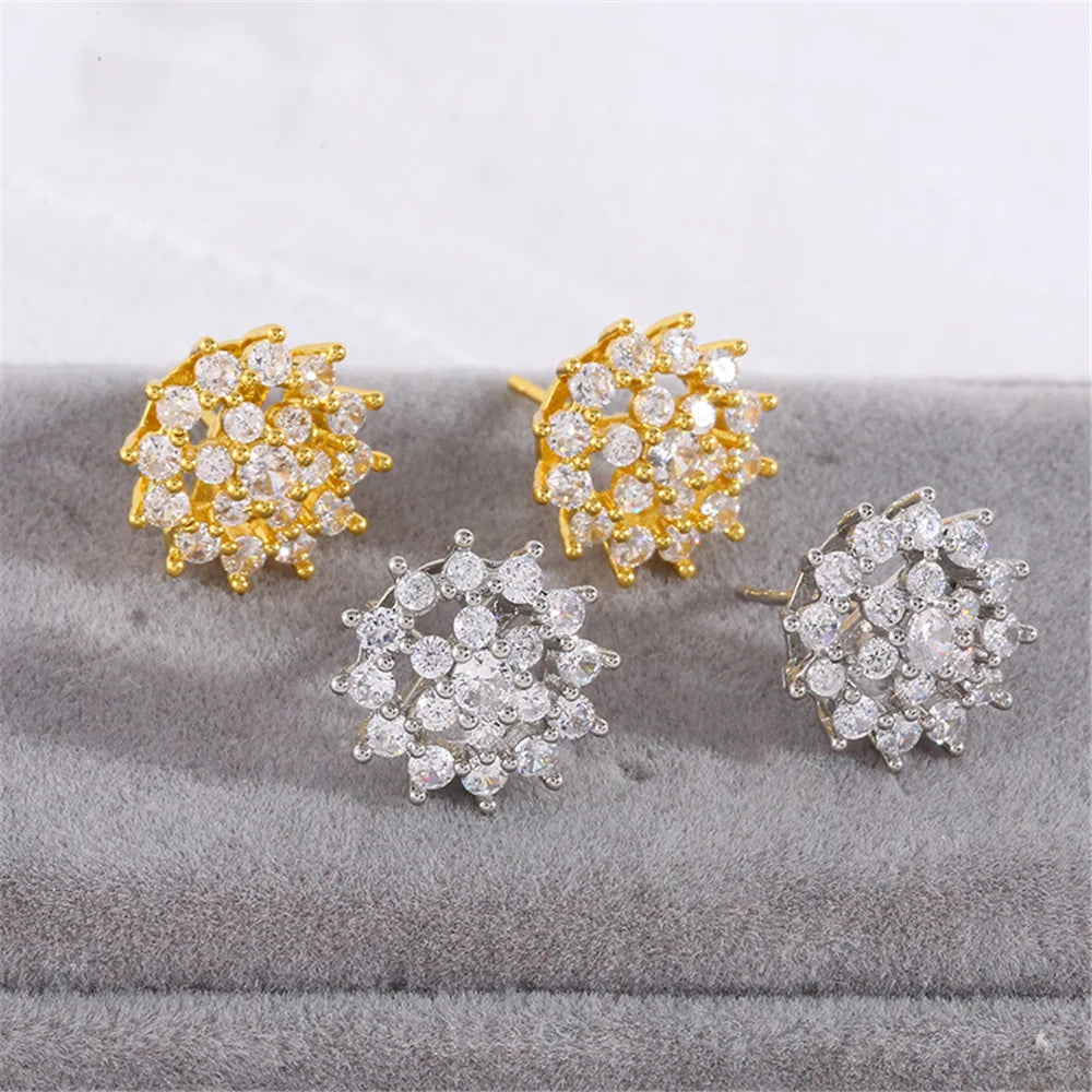 Clémence Floral Zirconia Earrings