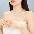 Amélie Silver Bead Jewellery Set