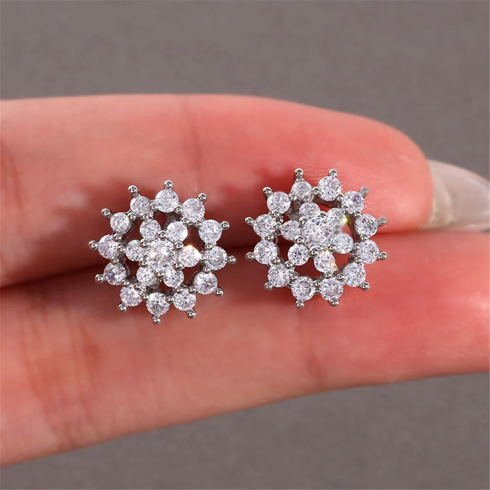 Clémence Floral Zirconia Earrings