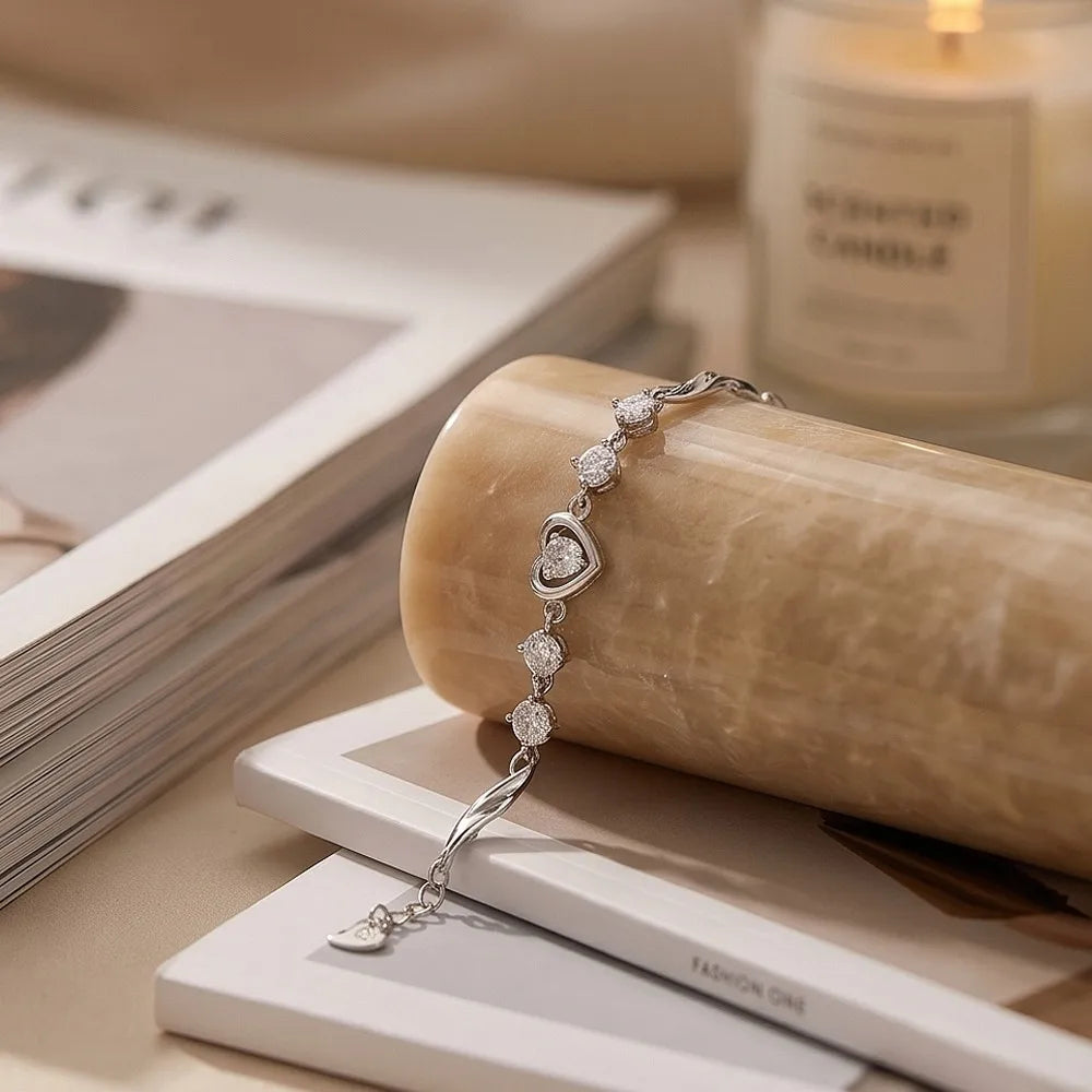 Liora Heart Wave Bracelet